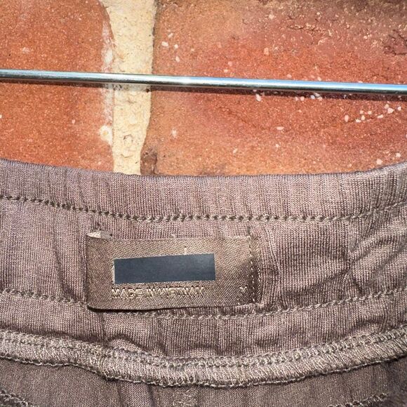 NUUDS $78 high waisted lounge pants mocha medium NEW - Picture 7 of 10